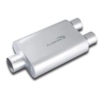 Universal Mufflers Performance Automotive Exhaust 3  In - 2 5  Dual Out Silver