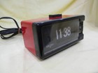 Seiko Dp690t Flip Clock Alarm - Vintage 1970s Red Body Retro Japan