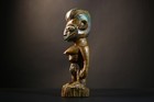 African Tribal Statue Carved Wood Female Figure Congo Art Ethnic Sculpture-g4727