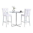Set Of 2 Adjustable Bar Stools Crocodile Leather Kitchen Dining Swivel Chairs Us