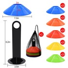 25 50 100pcs Disc Cones  Agility Soccer Cones With Carry Bag And Holder   For