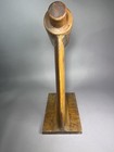 Brass Boat Propeller Wood Stand Vintage Antique Marine Nautical Coastal Display