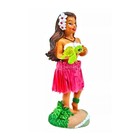 Hawaiian Hula Girl Sea Turtle Hawaii Honu Car Dashboard Doll Red Skirt 4  Doll