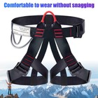 Safety Belts Half Body Rock Climbing Caving Harness Adjustable Waist   Leg Loops