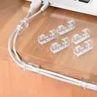 100pcs Cable Clip Self-adhesive Cord Management Wire Holder Organizer  0 38  