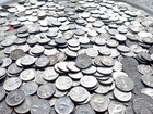 1 Pound  junk Drawer Estate Lot -coins  Jewelry  Stamps  Watch  -see Details  d8