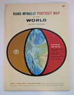 Rand Mcnally World Portrait Map Wall Poster Full Color Large Format 52  X 34 