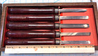 Vintage Set Of 5 Craftsman Wood Turning Tools Cat   2855 Very Good Condition