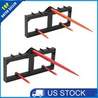 49  Hay Bale Spear Attachment 3000lb Tractor Skid-steer Quick Attach Spike Forks