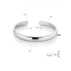 925 Sterling Silver Cuff Bracelet Women Retro Bangles Wedding Jewelry