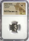 Augustus Ar Denarius Silver Octavian Roman Coin 27 Bc - 14 Ad - Certified Ngc Vf