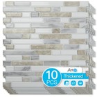10pcs Peel And Stick Backsplash Thickened Tiles  12  x12    Cover 10 Sq ft 
