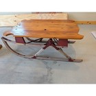 Vintage Handmade Sled Coffee Table Reclaimed Pine Wood Rustic Farmhouse Decor