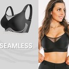 Women Plus Size Minimizer Bra 3d Jelly Strip Wire-free Side Fat Control