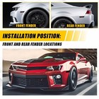 For 10-15 Chevrolet Camaro Smoke Front rear Side Market Light Blackout Kit Vinyl