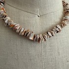 Hawaiian Shell Puka Shell Necklace Tan White Pink Coastal Women s Beach