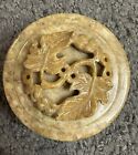 Vintage Handmade Indian Guarana Stone Handicraft Agra India Trinket Box W Lid