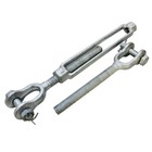 1 2 X 9 Turnbuckle Jaw Jaw Pulley Galvanized Drop Forge Swivel Hoist Eye 2200 Lb