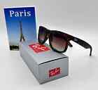 Ray-ban Justin Polarized Sunglasses Rb4165 Matte Tortoise Gray-brown