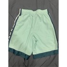 Nike Kids Mint Green Mesh Basketball Shorts With Teal Trim