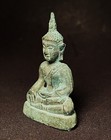 Old Thai Buddha Amulet Bronze  Phra Chiang Saen  sing 2 