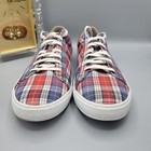 Cole Haan Mens Sneakers Plaid Canvas Lace Up Casual Shoes Comfort Metro 10 5m
