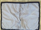 Pottery Barn Kids Quilted Pillow Sham Surf Embroidered Blue Stripe