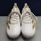 Adidas Adizero Electric 2 Football Cleats Youth Us 2 White Gold Lace Up Id1468