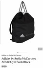 Adidas By Stella Mccartney Asmc Gym Sack Large 15l Black Drawstring Bag