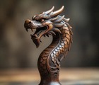 Wooden Walking Stick Hand Carved Dragon Handmade Wooden Walking Cane