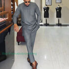 Men s African 2 Piece Set Shirt And Pants Traditional Set Suit Middle East Suit