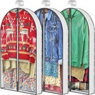 3 Pcs Clear Garment Bags For Hanging Clothes     Dust Proof Suit Bags For Closet