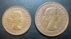 Two-coin Australian Lot    1963 Half Penny   1964 Penny    Circulated