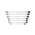 K Tool International Wrench Set 7 Piece Metric Ratcheting Reversible Double Box