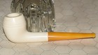 Unsmoked Block Meerschaum In Box Tobacco Pipe  e011