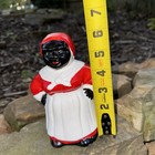 Vintage Ceramic Coin Bank  lady With Scarf  6    