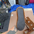 Handmade Brown Suede Tall Moccasin Boots Native American Style With Beadwork