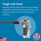Kensington N17 Dell Laptop Computer Lock  Combination Security Locking Cable 