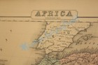 Original Antique Map 1855 Africa North Western Corner No  100 J h  Colton   Co P