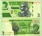 Zimbabwe 2-100 Dollars 6 Pieces Set  2016-2020  P-99-106  Unc