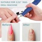 10 Pcs Nail Drill Bits Set For Manicure  Diamond Nail Tech Supplies  Silver