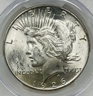 1926   s Peace Silver Dollar  1 Pcgs Ms62 San Francisco Mint