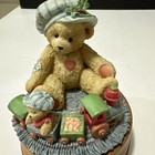 Enesco Cherished Teddies Bear Playing With Train Musical Figurine 1993 912964