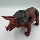Triceratops Walking Dinosaur Toy Lights Sound Battery Operated Red Black