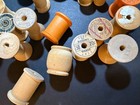 Wooden Sewing Spools Thread Lot Of 79  Vintage Craft Cotton Coats   Clark s