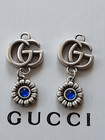 100  Gucci 2 Pieces Silver Vintage Zipper Pull   Metal     Logo Gg Stamped