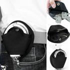 2pack Handcuff Case Nylon Open Top Holder Pouch Fits Chain hinged Cuff Waist Bag