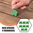 4 8pcs Deck Spacer Tool Plastic Deck Board Spacers Adjustable Flooring 5ts1