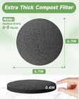 6 7 Inch Charcoal Filters For 16 Pack Kitchen Countertop Compost Bins - Extra   