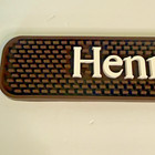 Hennessy Privilege Cognac Bar Mat  new   Brown - Man Cave Approx 24 x3 5 